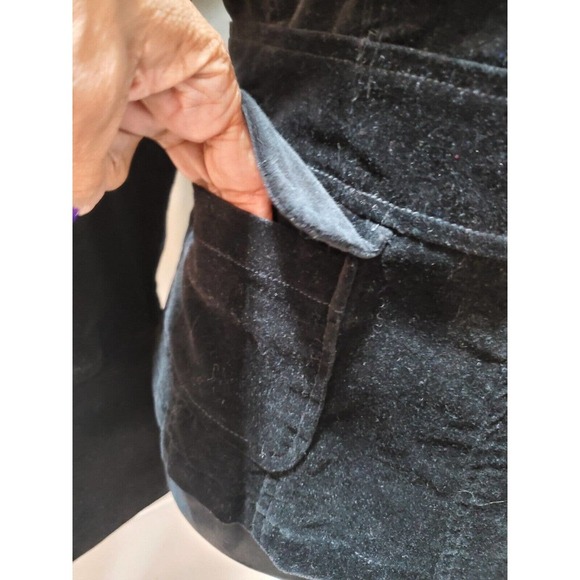 My Michelle Women's Black Cotton Long Sleeve Buttons Front Casual Jacket Size L - Picture 2 of 14